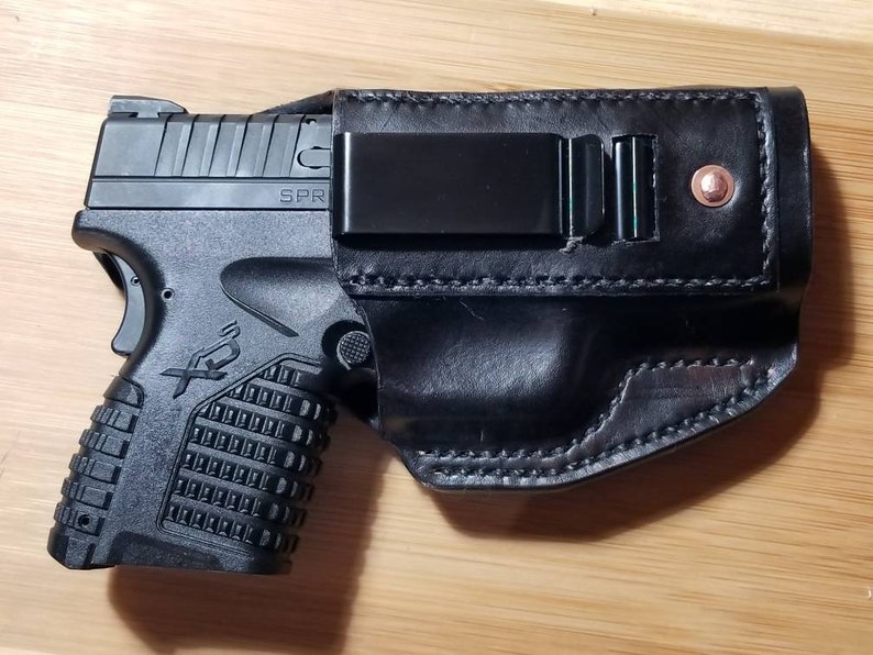 IWB Leather Xds 3.3 9mm or .40 Cal Holster Handmade in the Etsy