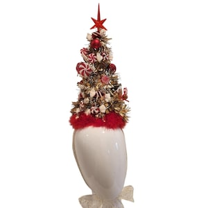 Candy Cane Lane Christmas Tree Hat