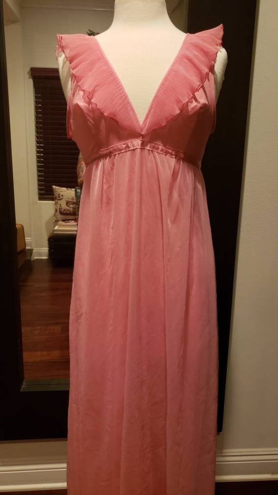 Vintage Pink Chiffon Nightgown