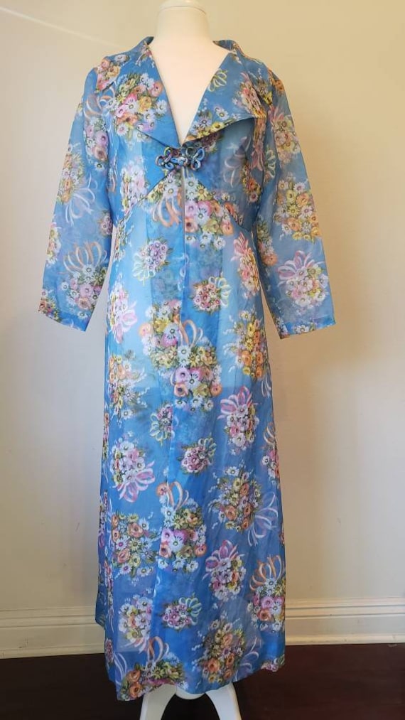 The Sheer Floral Vintage Coverup
