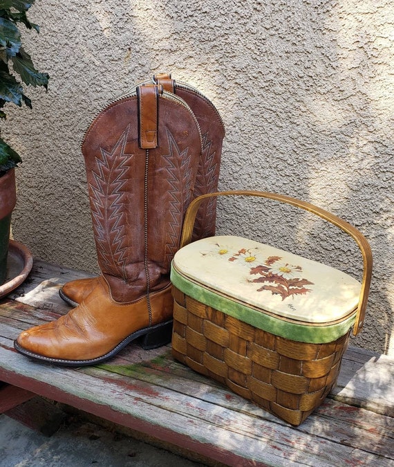 Womens Brown Leather Western Boots