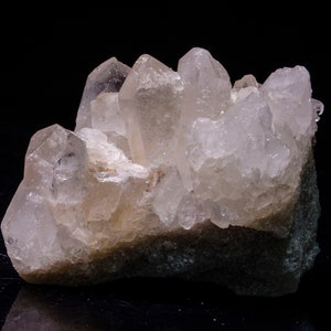 Clear Lemurian Quartz Crystal Cluster/Lemurian Laser Rough Clear Quartz Point Crystal/Meditation Stone/Chakra/Reiki/Healing Crystal#5351