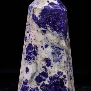 EXTRA LARGE Polished Blue Sodalite Tower/Sodalite Specimen/Sodalite Crystal Tower Obelisk Point/Crystal Grid/Energy Balancing/Reiki/Chakra