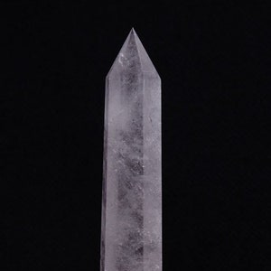 Himalaya Natural Rainbow Clear Crystal Quartz Point/Clear Crystal Tower/Healing Crystal/Obelisk/Mineral Specimen/Reiki/Chakra/Decor