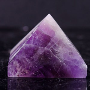 LARGE Clear Ametrine Crystal Quartz Pyramid/Ametrine Pyramid/Purple Crystal Pyramid/Healing Crystal/Meditation/Reiki/Chakra/Gift for her