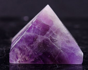LARGE Clear Ametrine Crystal Quartz Pyramid/Ametrine Pyramid/Purple Crystal Pyramid/Healing Crystal/Meditation/Reiki/Chakra/Gift for her