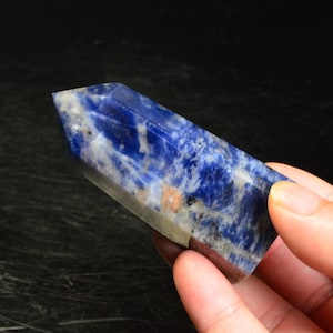 Natural Blue Sodalite Points/Sodalite Towers/Sodalite Obelisk/Blue Sodalite Crystal/Sodalite Specimen/40-100mm Height