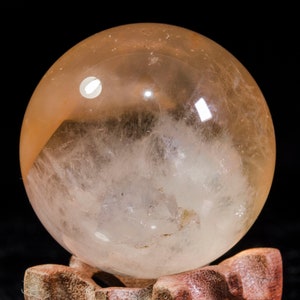 1.8"Red Phantom Clear Quartz Sphere/Garden Crystal ball/Scenic Quartz/Multi-inclusions Crystal Ball/Red Amphibole Sphere/Amphibole ball