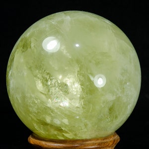 3.44&quot;EXTRA LARGE Natural Rainbow Citrine Sphere/Yellow Quartz Ball/Citrine Ball/Citrine Quartz Sphere/Decor/Gift for Her/Gift for Him/Reiki