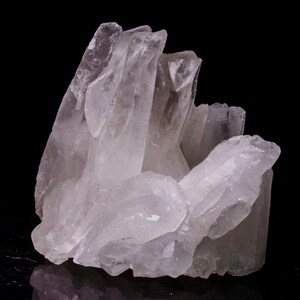 Clear Lemurian Quartz Crystal Cluster/Lemurian Laser Rough Clear Quartz Point Crystal/Meditation Stone/Chakra/Reiki/Healing Crystal#5350