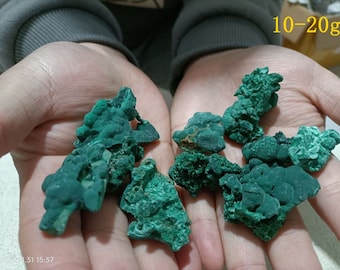 Flawed natural malachite,poor quality green malachite,undyed,malachite collection,low price sale,10-100g