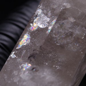 Himalaya Natural Rainbow Clear Smoky Crystal Quartz Point/Clear Crystal Tower/Healing Crystal/Obelisk/Mineral Specimen/Reiki/Chakra/Decor