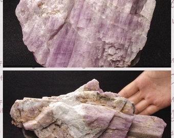 LARGE Spodumene-Kunzite-natural   stone-unpolished-untumbled-healing-strong energy-reduce stress-home decor-lucky collection