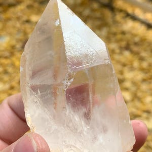 211g Natural Himalayan Record-keeper Quartz Specimen/Time Links Quartz/Crystal Healing/Meditation Crystal/86*53*40mm/Spiritual Quartz