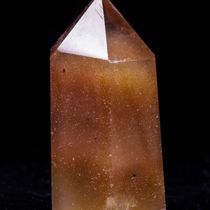 Natural Clear Quartz Tower with Red Angel Feathers Included/Red Amphibole In Quartz/Healing Quartz/Gift for Mom/Healing Crystal Tower/