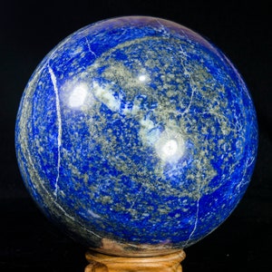 5.6&quot;EXTRA LARGE Lapis Lazuli Sphere/Lapis Lazuli Crystal Ball/Healing Crystal Sphere/Wiccan/Pagan/Decor/Lapis Crystal Sphere/Gift for her