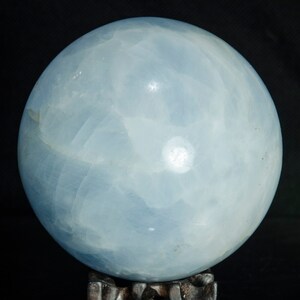 3.8&quot;LARGE CELESTITE Sphere,Celestite Ball,Blue Celestite Crystal Ball,Natural Blue Celestite Sphere,Decor,Altar Tool,Throat Chakra Stones