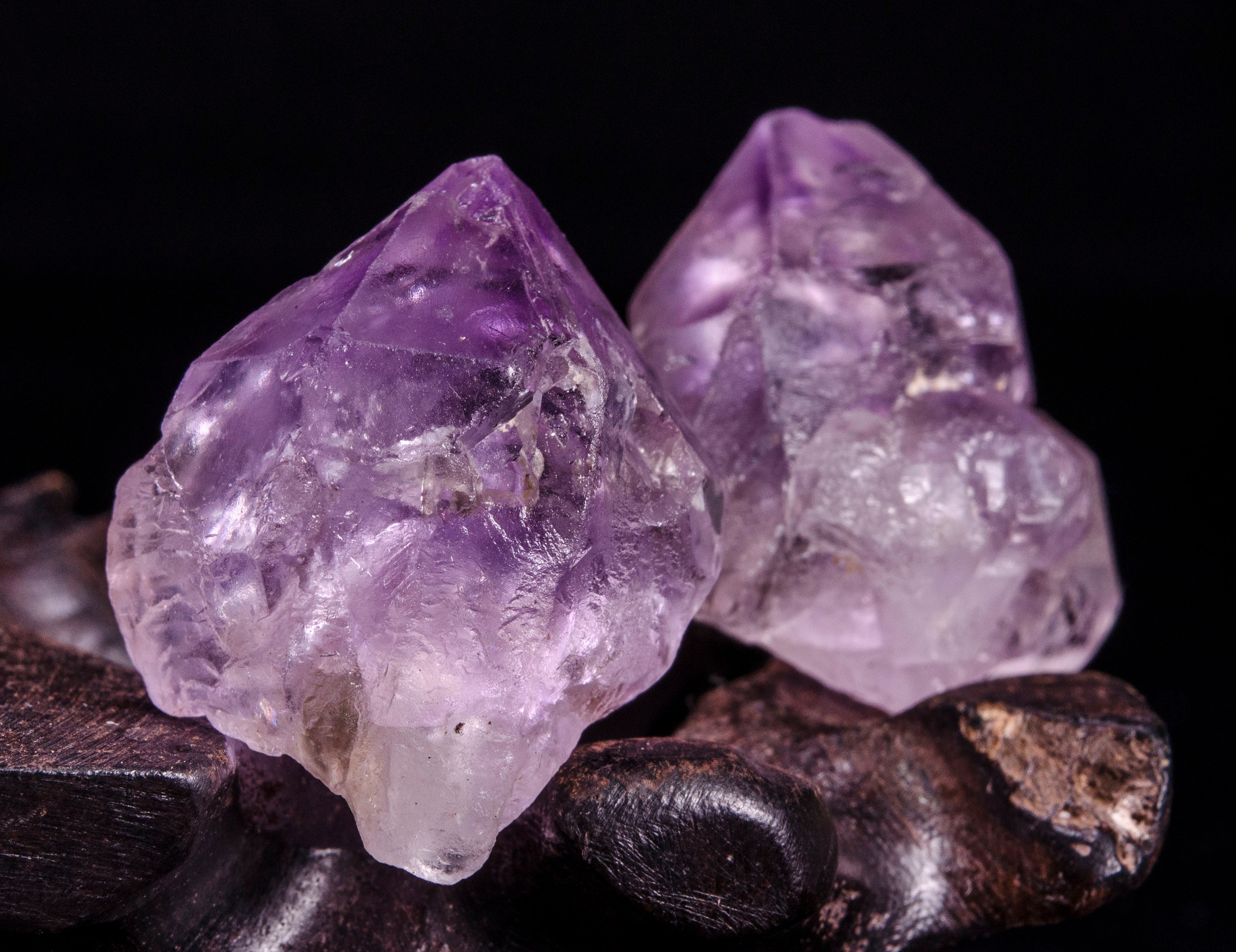 2Pcs Natural Raw Amethyst Crystal Cluster Amethyst Etsy