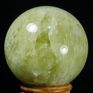 3.76&quot;EXTRA LARGE Natural Rainbow Citrine Sphere/Yellow Quartz Ball/Citrine Ball/Citrine Quartz Sphere/Decor/Gift for Her/Gift for Him/Reiki