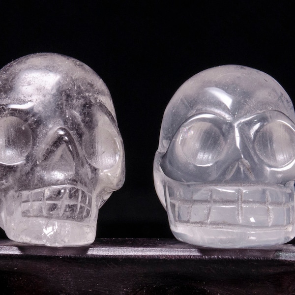 Best Clear Skull Carving/Gemstone Carving/Quartz Skulls/Crystal Skull/Human Skull/Sculpture/Quartz Human Skull/Clear Quartz