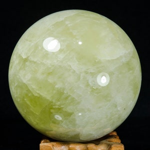 4&quot;EXTRA LARGE Natural Rainbow Citrine Sphere/Yellow Quartz Ball/Citrine Ball/Citrine Quartz Sphere/Decor/Gift for Her/Gift for Him/Reiki