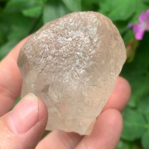 Natural Record-Keeper Quartz/Raw Himalayan Clear Crystal/Silver Rutilated Crystal/White Tourmaline/119g/58mm