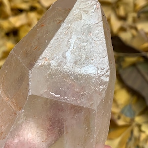 395g Natural Himalayan Record-keeper Quartz/Crystal Healing/Meditation Clear Laser Quartz/112*71*51mm/Time Links Quartz/
