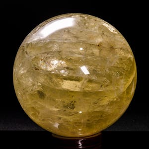 6.4&quot;EXTRA LARGE Natural Rainbow Citrine Sphere/Yellow Quartz Ball/Citrine Ball/Citrine Quartz Sphere/Gift for Her/-160mm,6034g)#3035