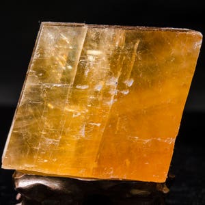 Best Large Rainbow Calcite Point/Clear Calcite Specimen/Optical Calcite Crystal Cube/Gift for Kids/Gift for Her/Decor/Gift for Him-300g#2562