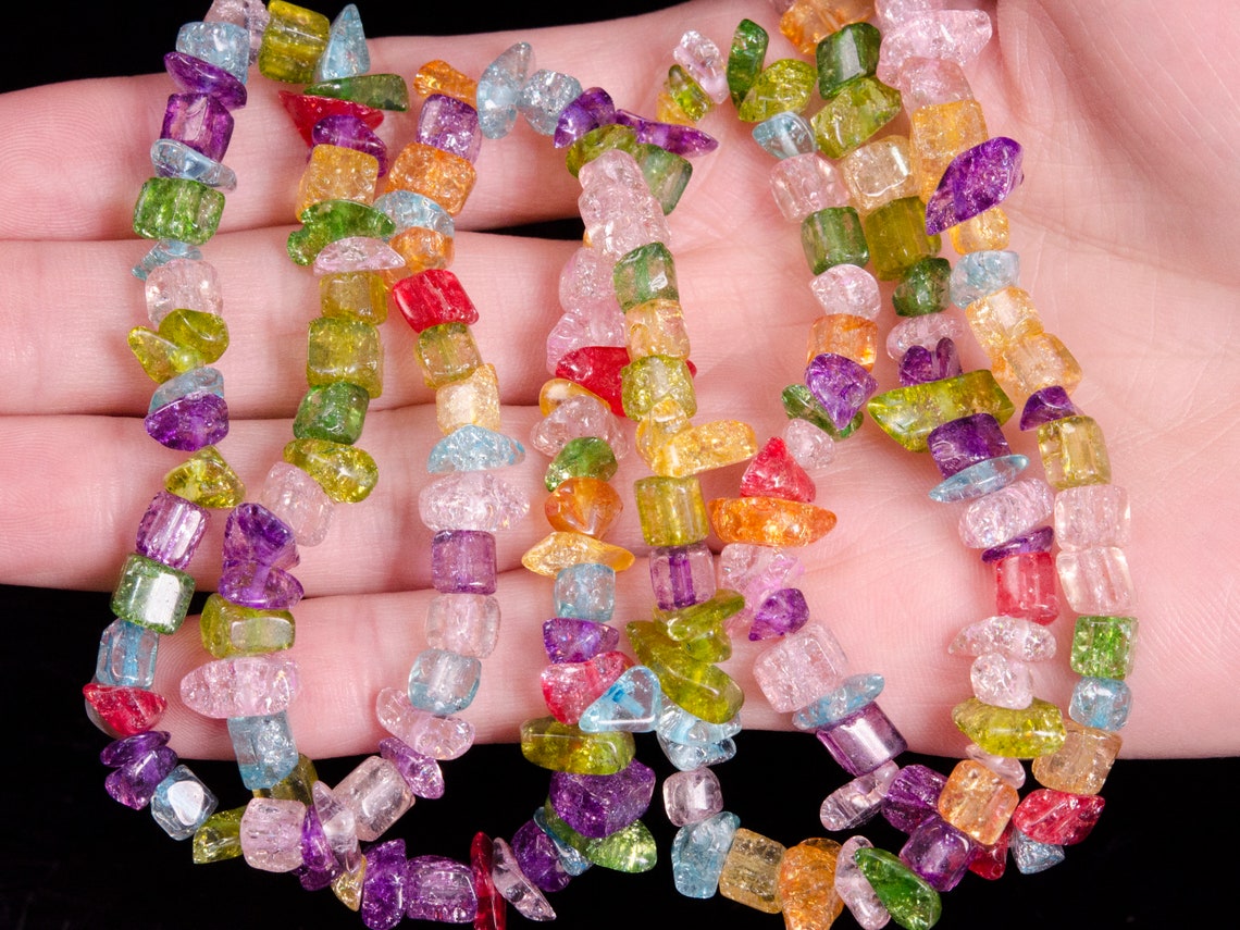 Full Strand Natural Popcorn Crystal Quartz Necklace/popcorn Etsy