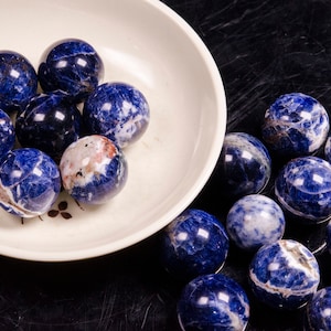 High Quality Blue Sodalite Crystal Quartz Ball/Blue Sodalite Crystal Sphere/Healing Crystal/Crystal Healing/Valentines Gift/Blue Ball/
