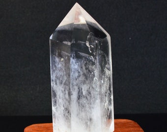 Natural Clear Quartz Tower/Healing Crystal Obelisk/Energy Quartz wand/Not heated/Not Colored/Meditation himalayan crystal/99mm Height/272g