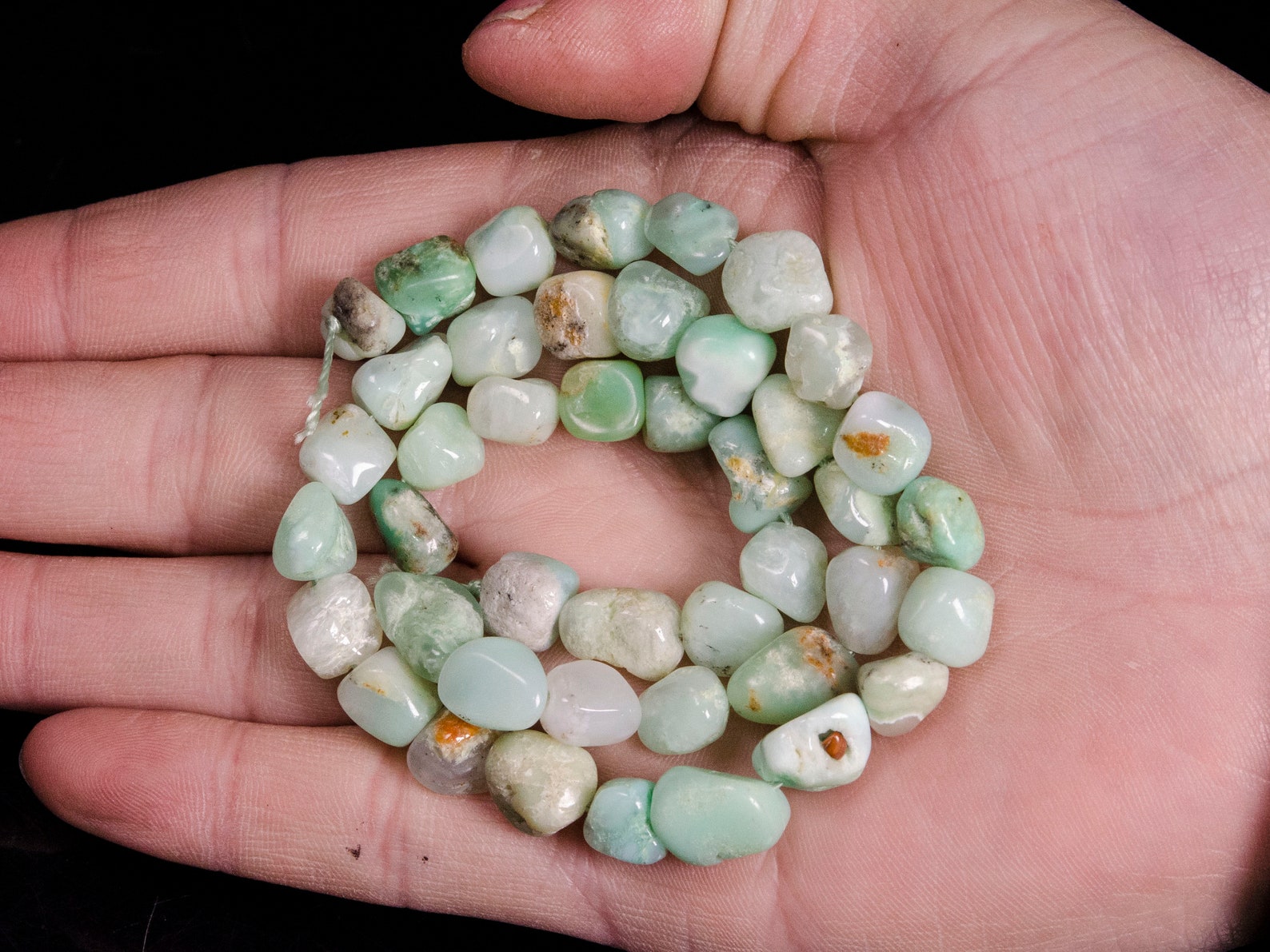 Full Strand Natural Australian Jade Crystal Quartz Etsy