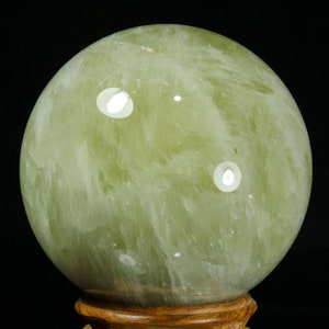 3.8&quot;EXTRA LARGE Natural Rainbow Citrine Sphere/Yellow Quartz Ball/Citrine Ball/Citrine Quartz Sphere/Decor/Gift for Her/Gift for Him/Reiki