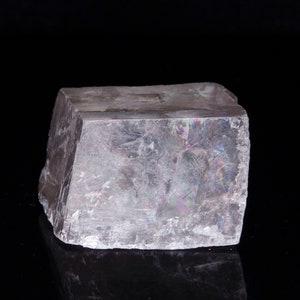 Rainbow Natural   Calcite crystal/Clear Optical Calcite White Cut Chunk/Optical Calcite Iceland/Energy Grids/Amplifier/Clear Energy Block