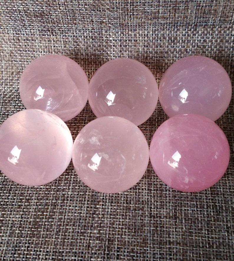 High Quality Rose Quartz Crystal Sphere/hand Carved Rose Etsy