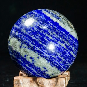 1.88&quot;Lapis Lazuli Sphere/Lapis Lazuli Crystal Ball/Healing Crystal Sphere/Wiccan/Pagan/Decor/Lapis Crystal Sphere/Gift for her/Reiki#5053