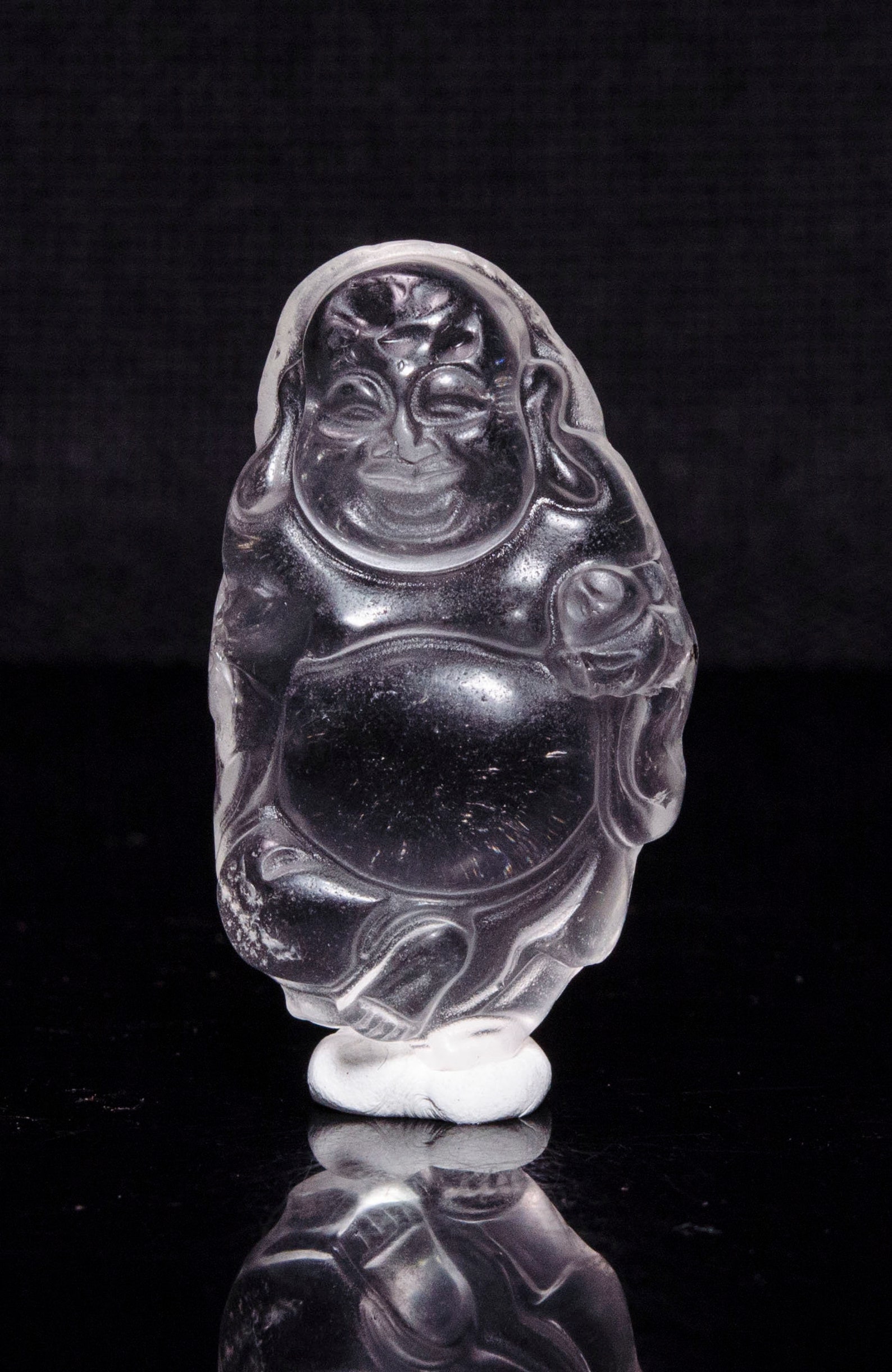 Clear Crystal Buddha Figurine/sculpture of the Buddha/clear Etsy