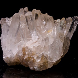 Clear Lemurian Quartz Crystal Cluster/Lemurian Laser Rough Clear Quartz Point Crystal/Meditation Stone/Chakra/Reiki/Healing Crystal#5347
