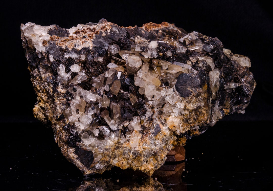 LARGE Specular Hematite Crystal Quartz Cluster/crystal Cluster With