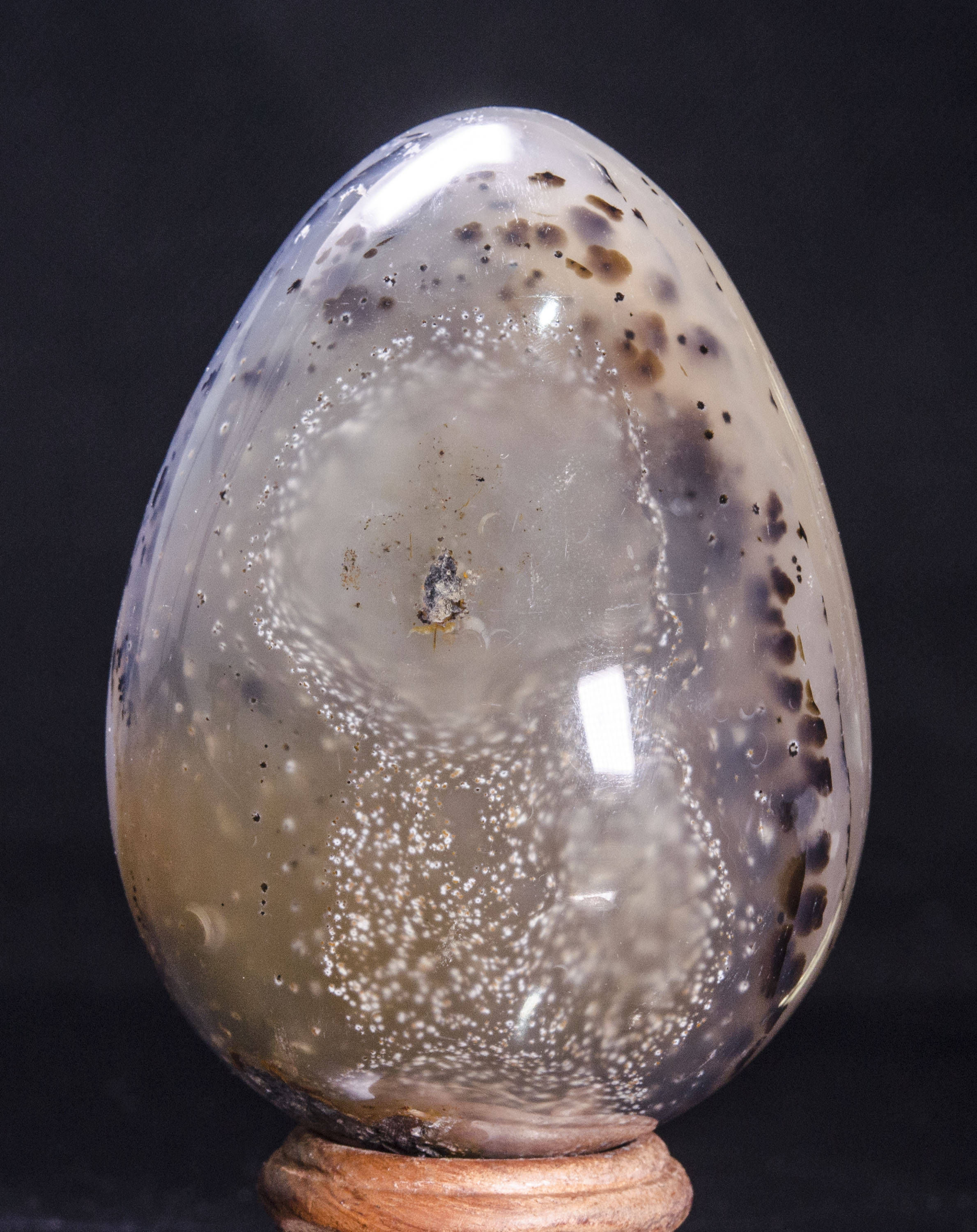 SCULTURA UOVO SPIRALE CRISTALLO VETRO MURANO MURRINA FERMA CARTE PRESS - Foto 7