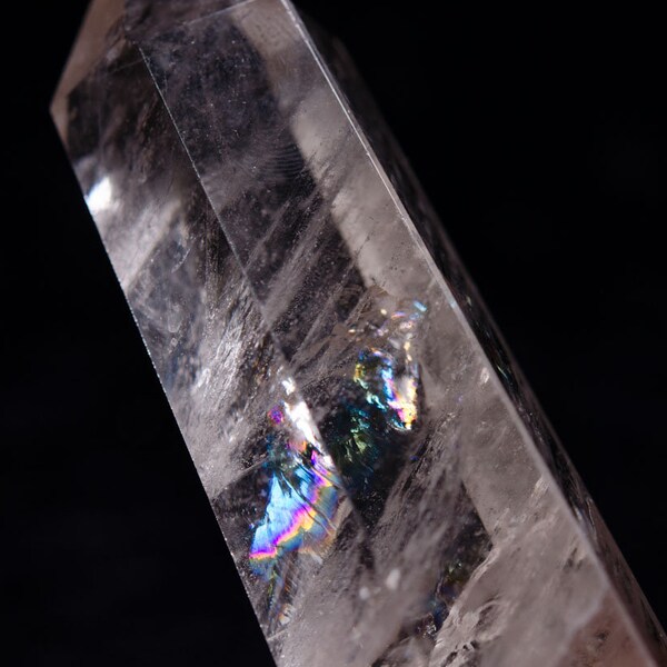 Himalaya Natural Rainbow Clear Crystal Quartz Point/Clear Crystal Tower/Healing Crystal/Obelisk/Mineral Specimen/Reiki/Chakra/Decor
