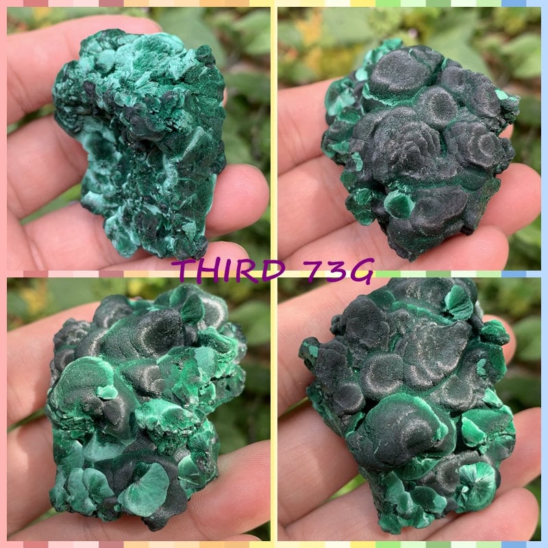 YOU PICK! Natural Fibrous Malachite Specimen/bubble Velvet