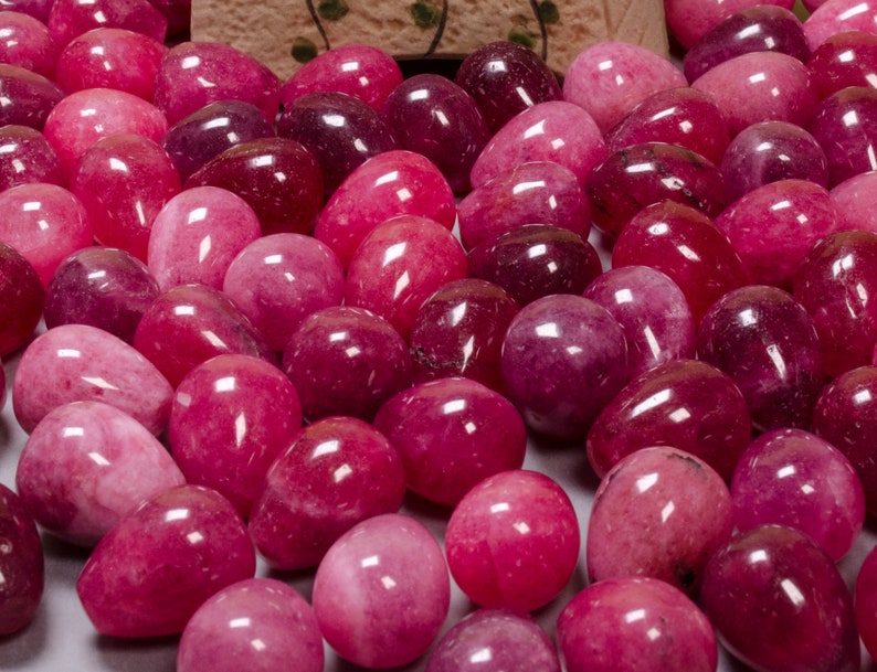 Wholesale Natural Small Red Jade Quartz Polished Gemstones Smooth Round Jewelry Making Loose Beads Pendant Necklace Ruby Bracelet Earrings