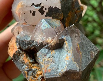 Natural Blacknite Iridescent Covelline &bornite Ferro-coated