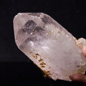 Point de quartz en cristal arc-en-ciel clair/Tour de cristal/Cristal de gardien de records/Cristal de sceptre/Pierre de méditation/Chakra/Reiki