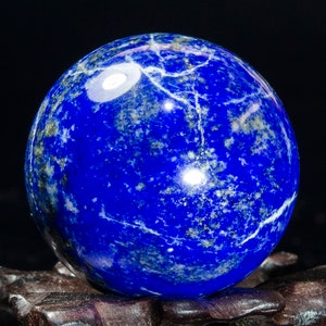 1.4&quot;Best Lapis Lazuli Sphere/Lapis Lazuli Crystal Ball/Healing Crystal Sphere/Wiccan/Pagan/Decor/Lapis Crystal Sphere/Gift for her#4750