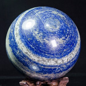 4.4&quot;Best Lapis Lazuli Sphere/Lapis Lazuli Crystal Ball/Healing Crystal Sphere/Wiccan/Pagan/Home Decor/Lapis Crystal Sphere/Gift for her#4231