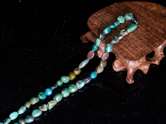 Full Strand Natural Turquoise Crystal Quartz Necklace/turquoise