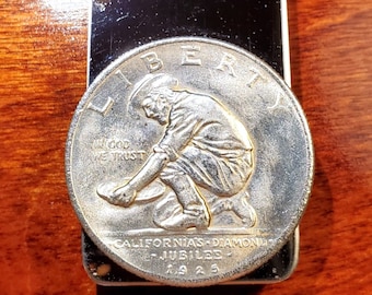 1925-S California Diamond Jubilee Half Dollar Silver Plated